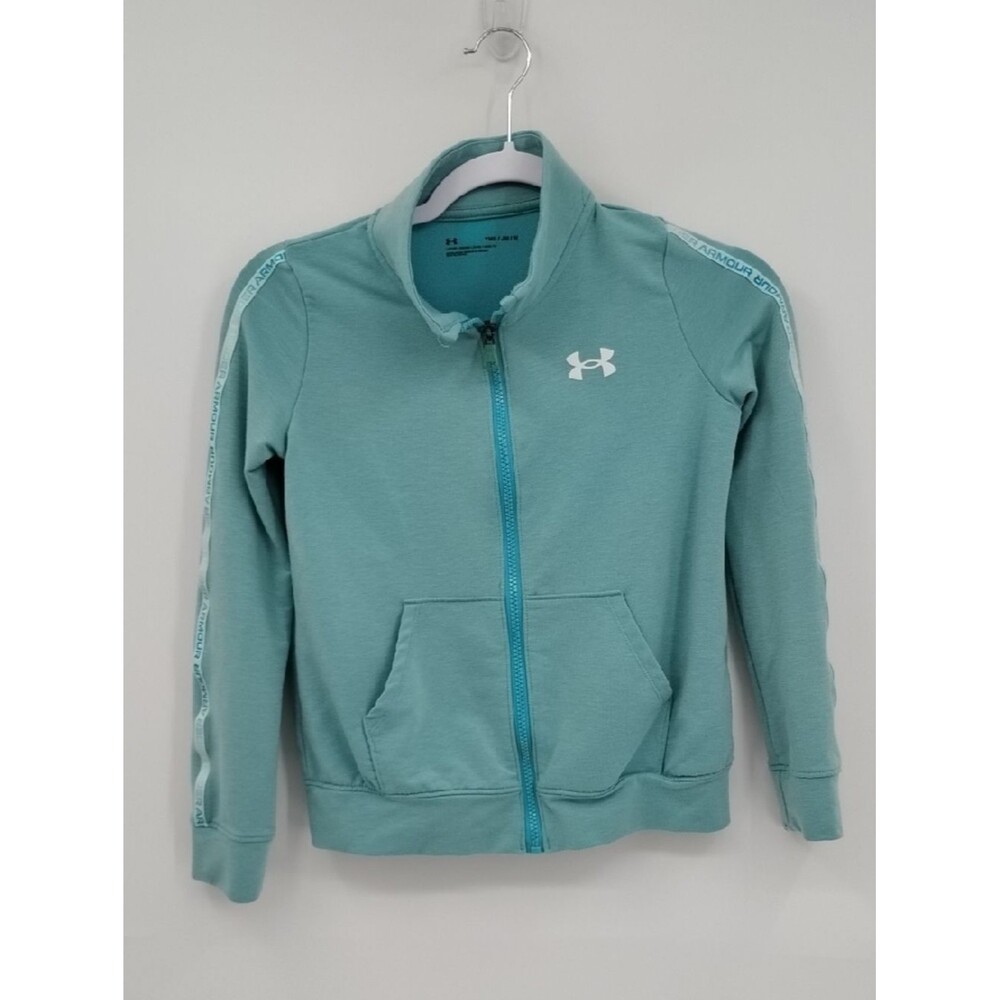 Under Armour Aqua Full-Zip Track Jacket with Logo Loose Youth Medium YMD